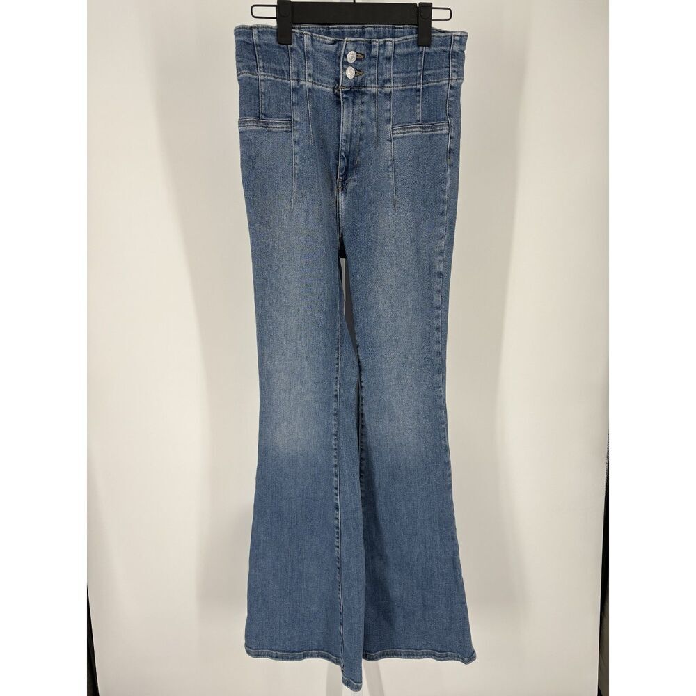 Vintage-Inspired High Rise Flare Jeans | Wide Leg Bell Bottom Denim Pants